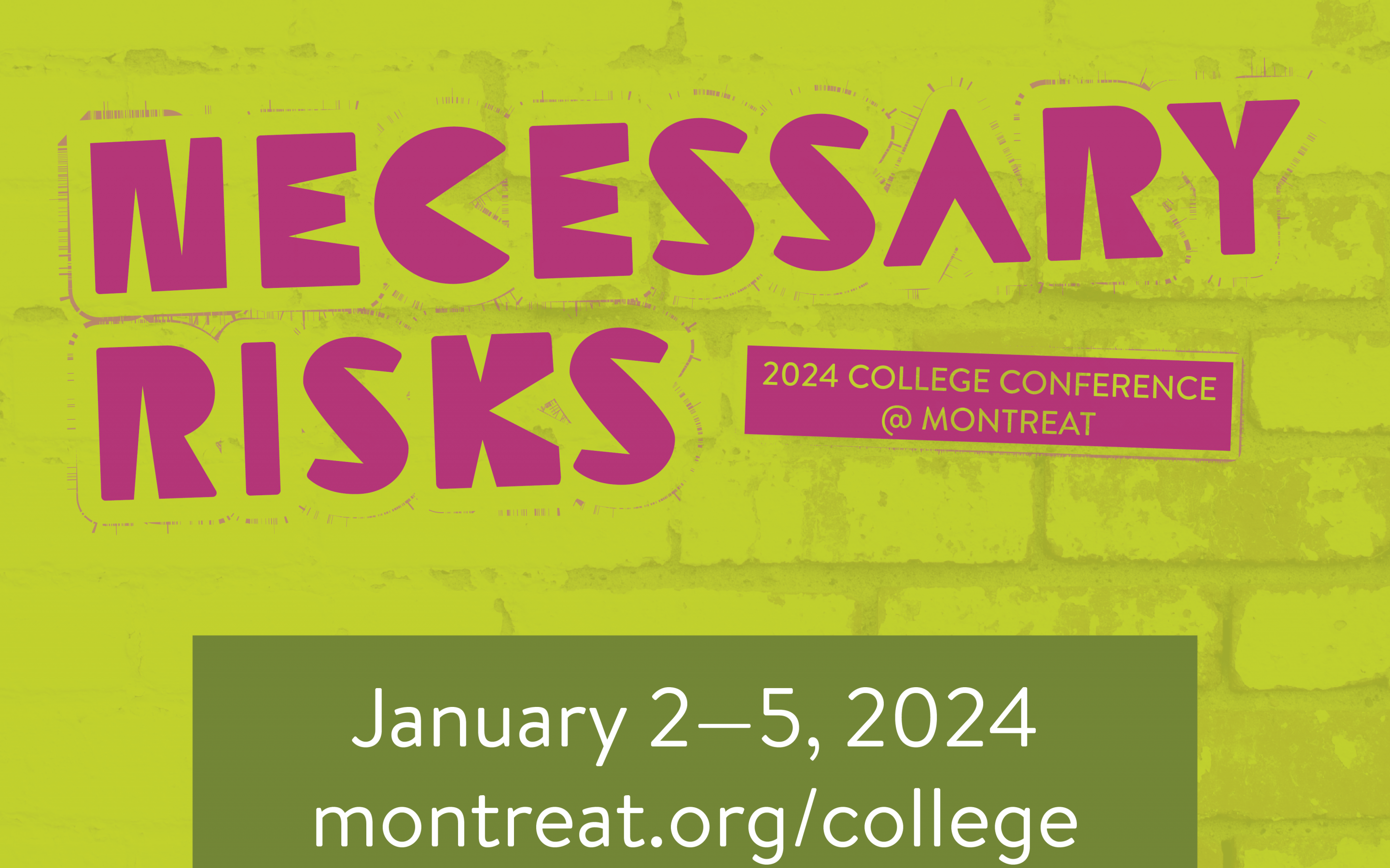 Montreat College Conference, January 2-5, 2024