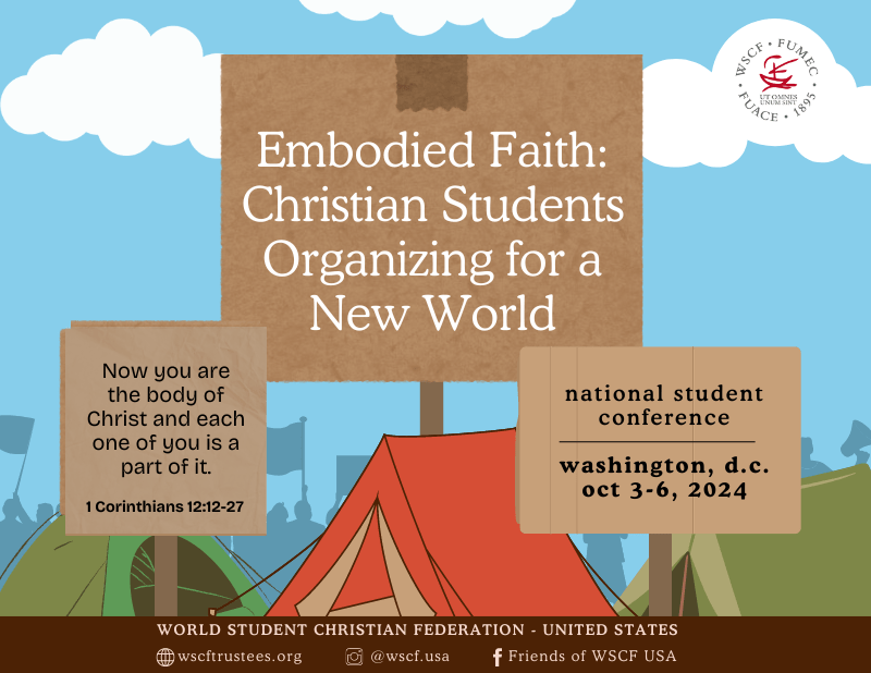 World Student Christian Federation Conference, Washington, D.C., October 3-6