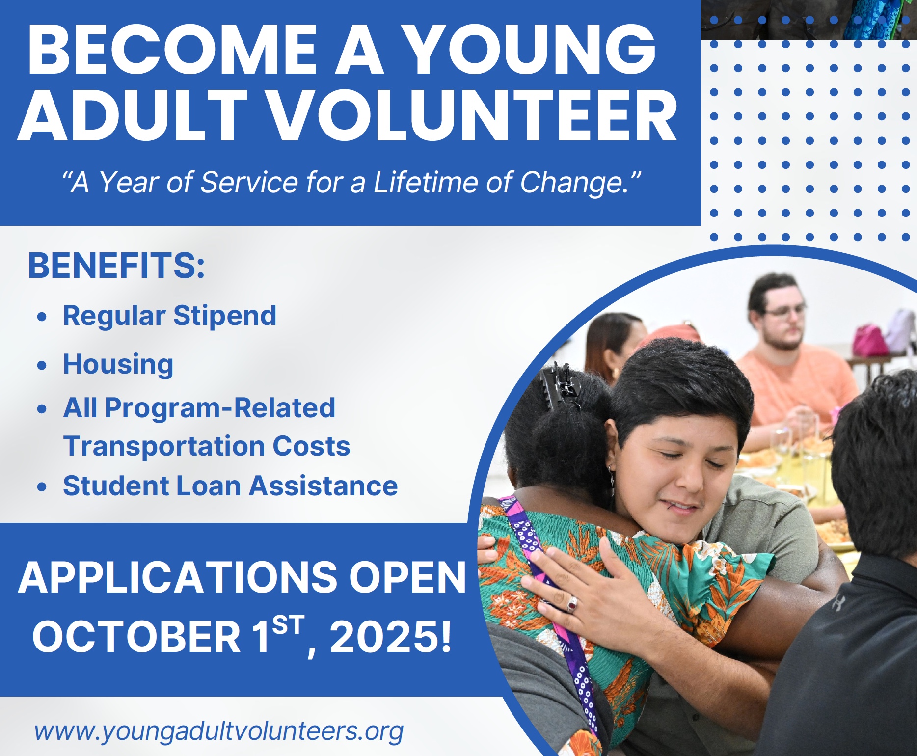 YAV Applications are Open for 2026-2027
