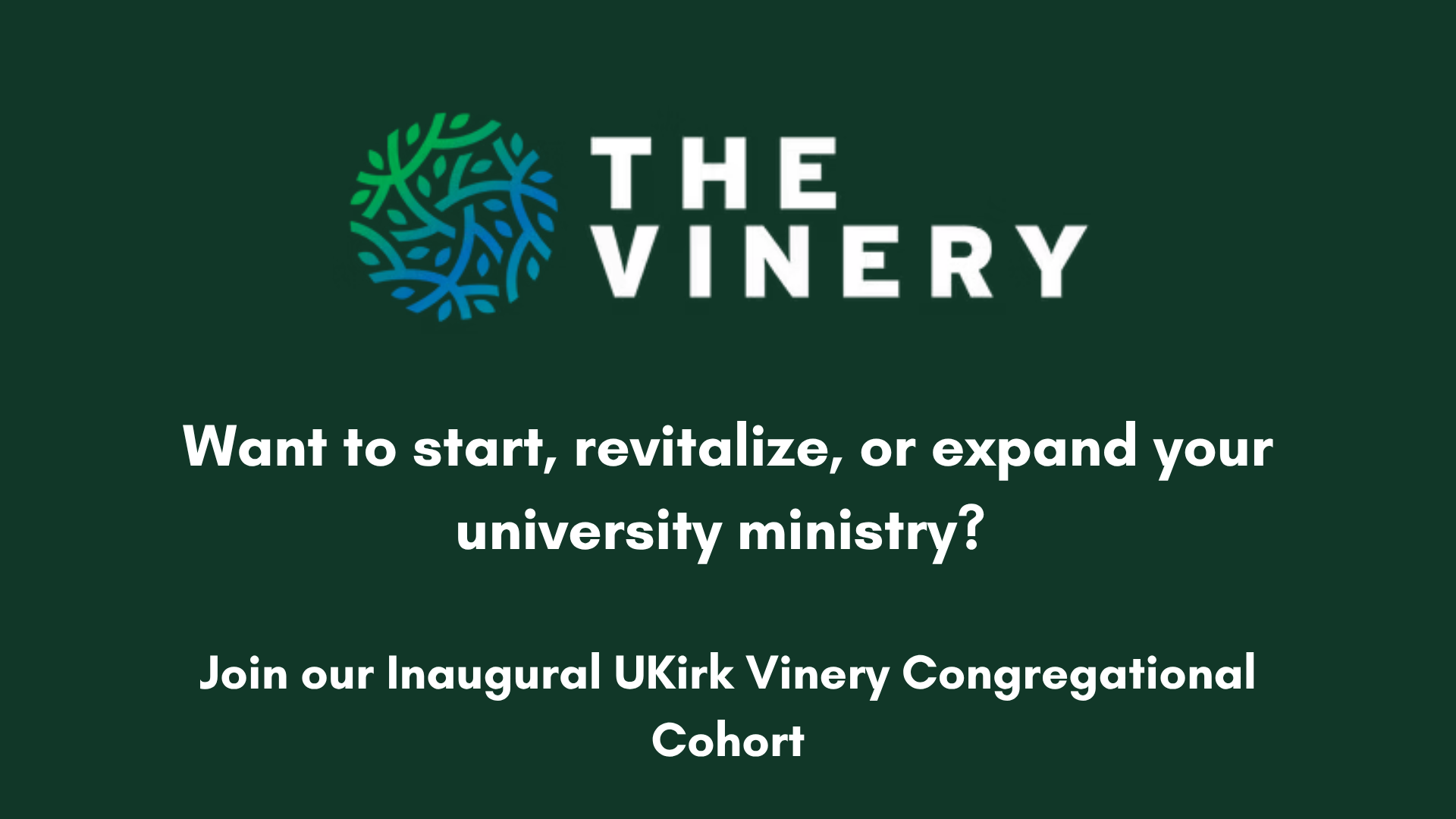 Congregational University Ministry Cohort Opportunity
