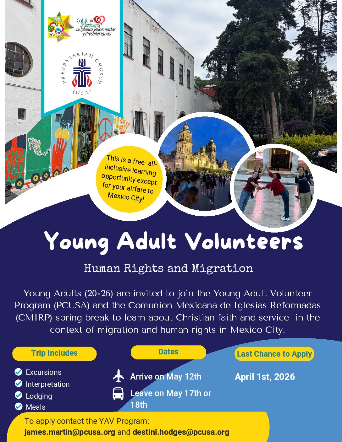 Young Adult Volunteers Mexico City Delegation May 12-18