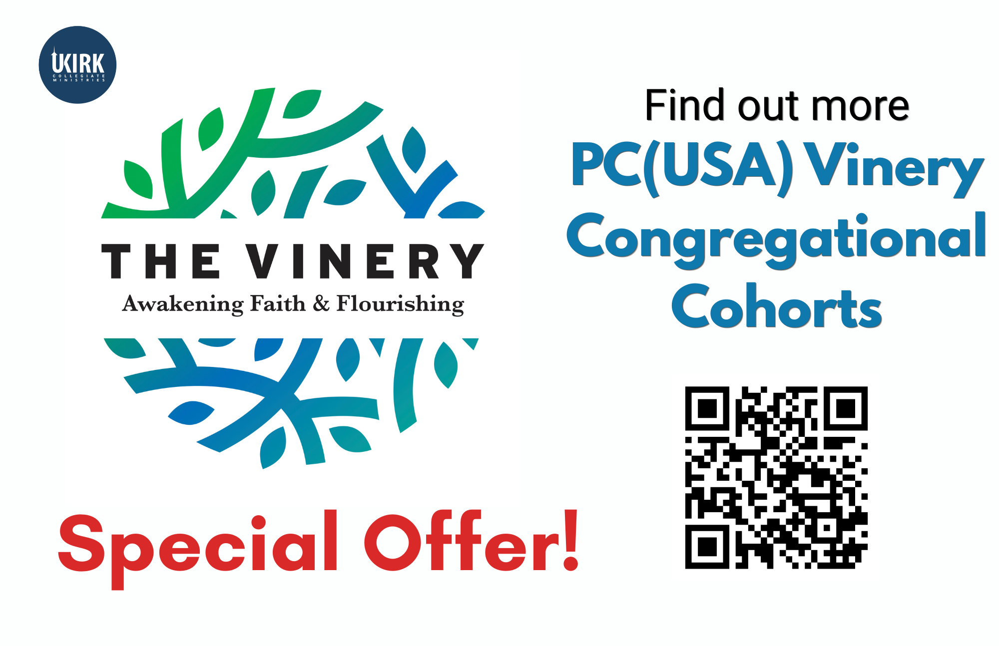 SPECIAL OFFER for Congregations Who Register by Nov. 5th!
